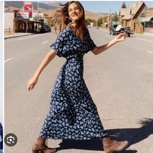 Christy Dawn Navy Lottie Dress Small